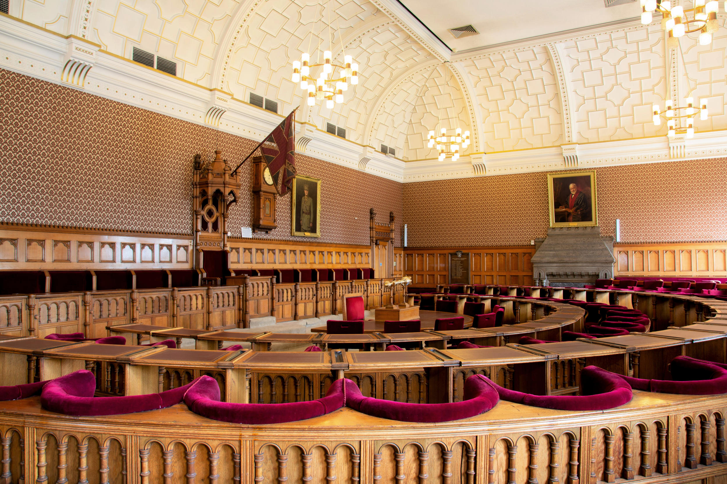 Middlesbrough's historic wood-panelled council chamber