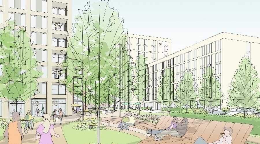 An artist's impression of how Gresham could look