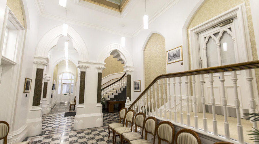 The interior of the Register Office