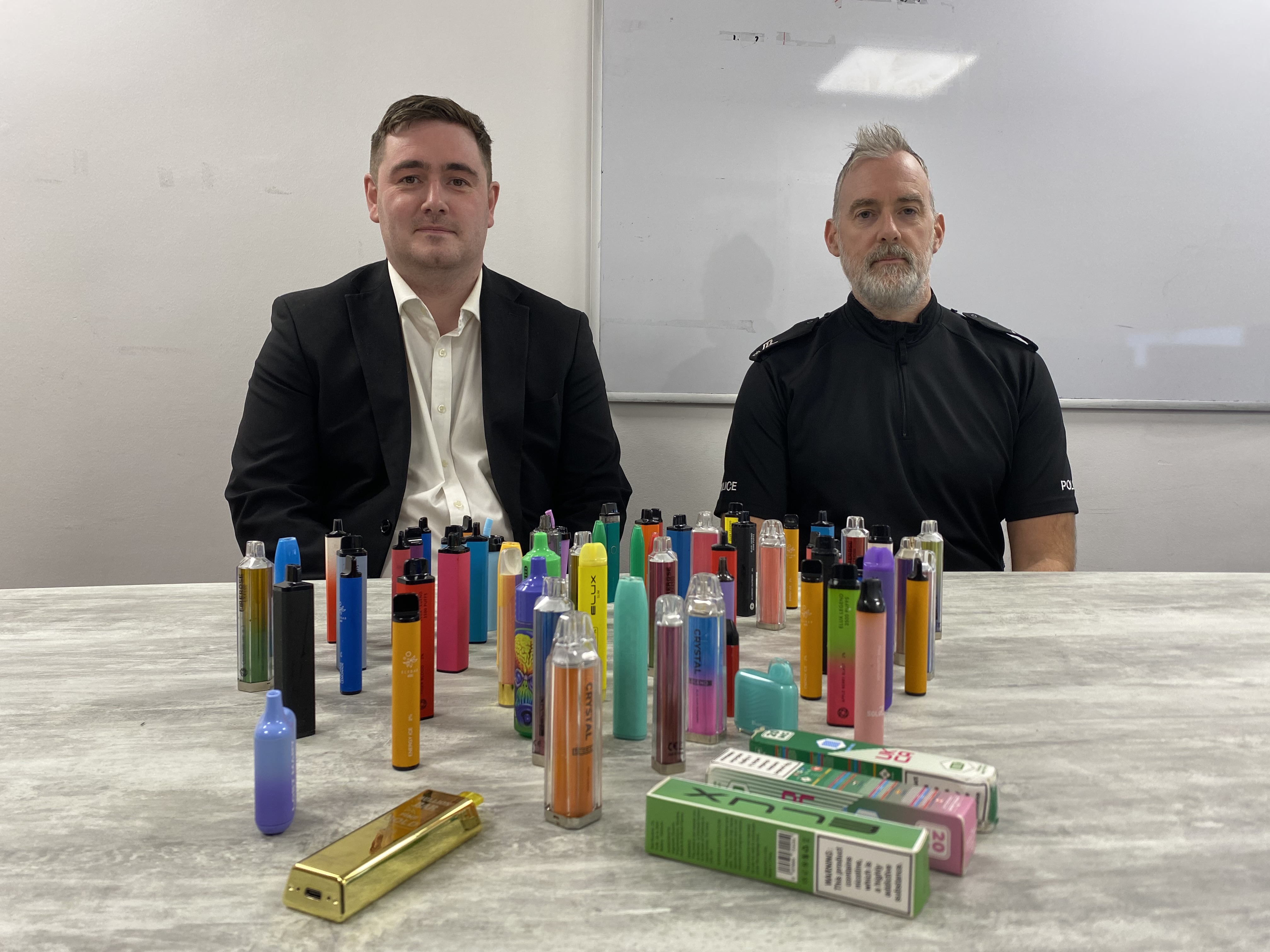 Warning issued to parents over illicit vapes potentially filled