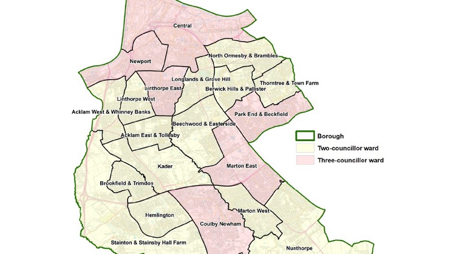 The boundary ward map