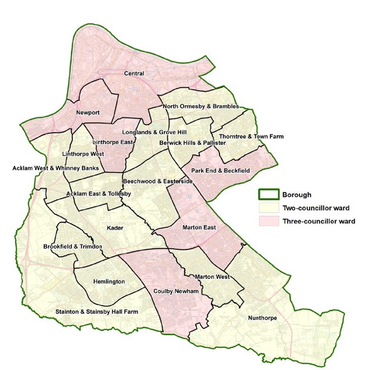 The boundary ward map