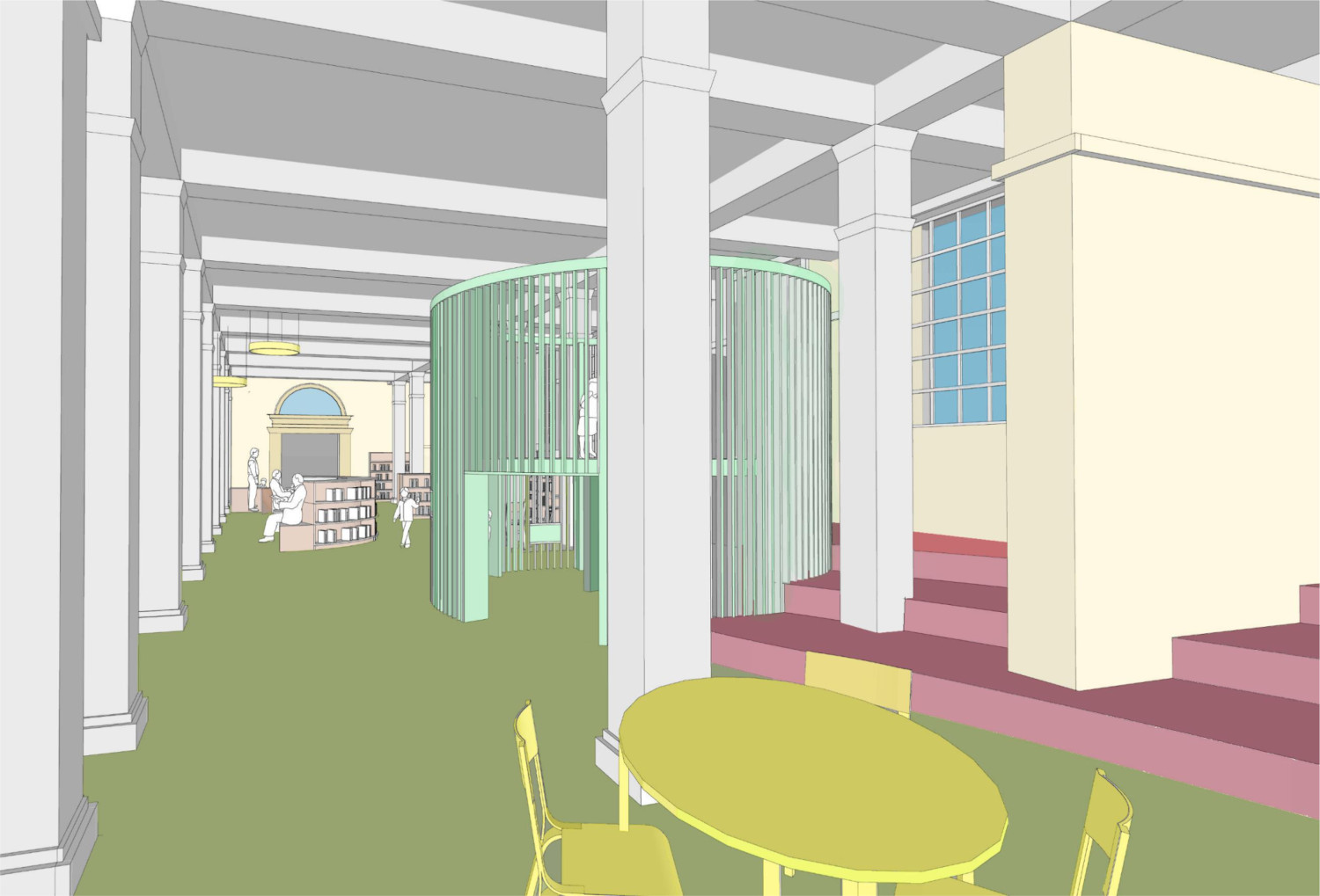 Artist's impression of the renovations at Central Library