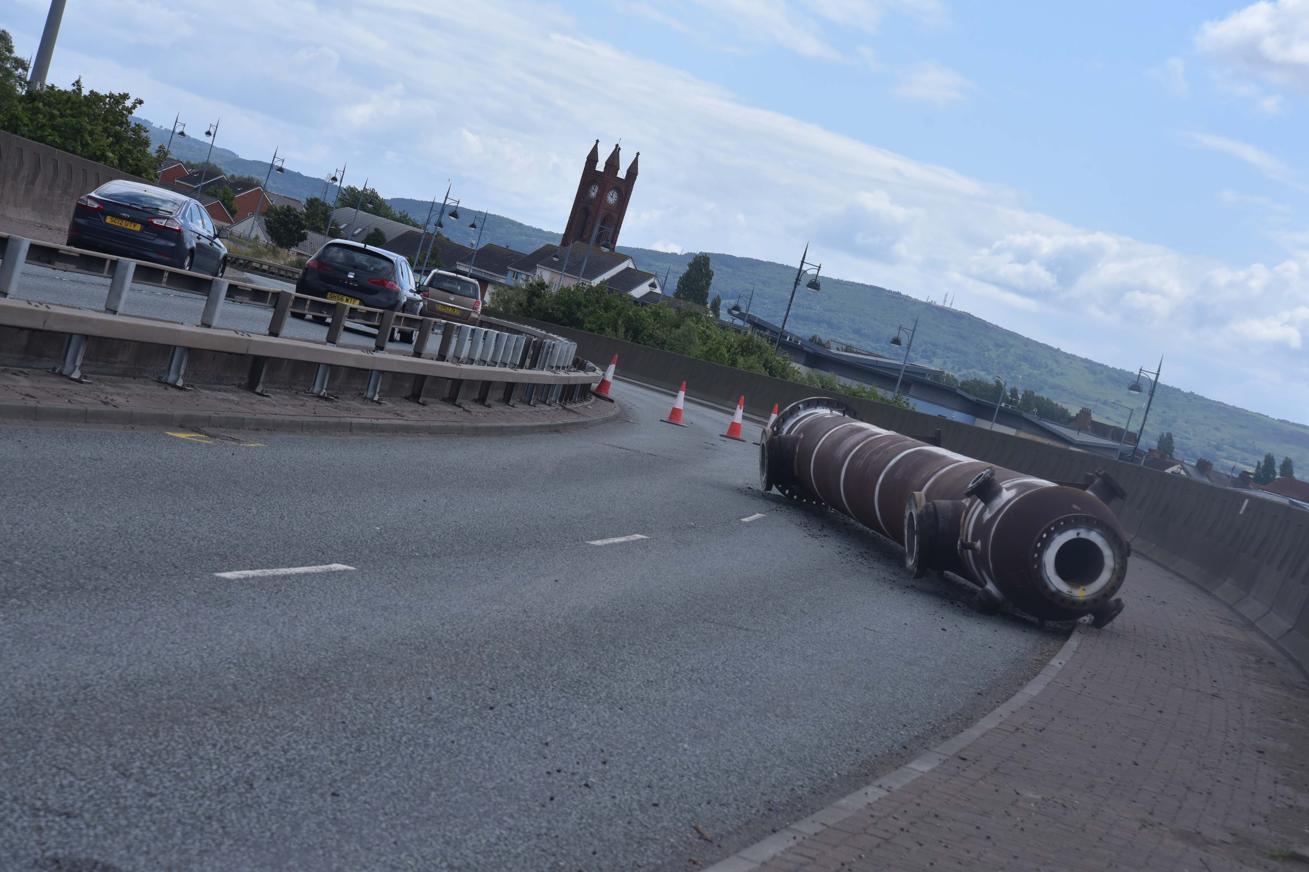 A66 to close for major repairs after 40 tonne pipe fall damaged