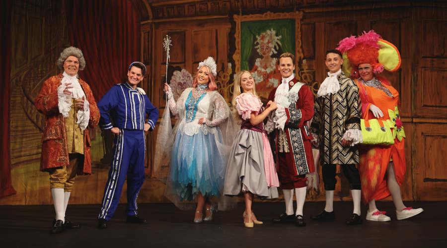 The cast of pantomime Cinderella at Middlesbrough Theatre