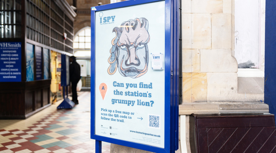 I SPY installed at Middlesbrough Station - photo credit Rachel Deakin